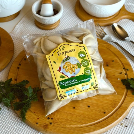 С картофелем и шкварками