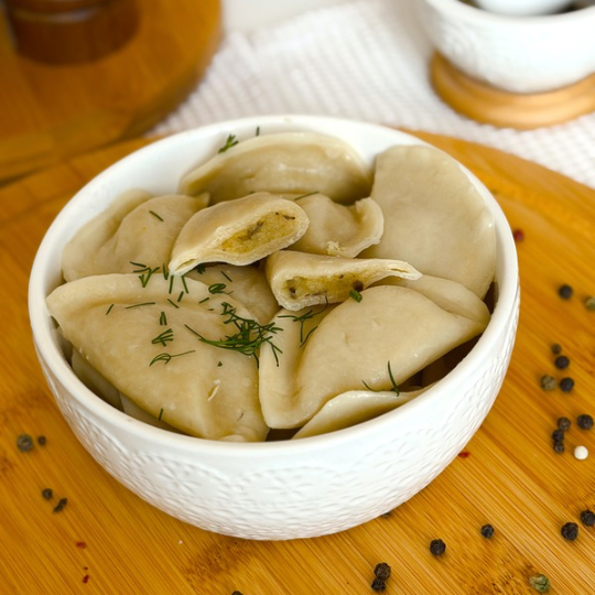 С картофелем и грибами